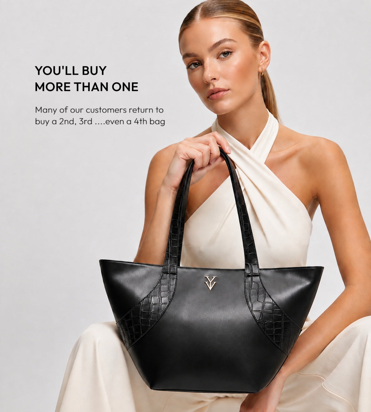GILMA Black Color Handbag