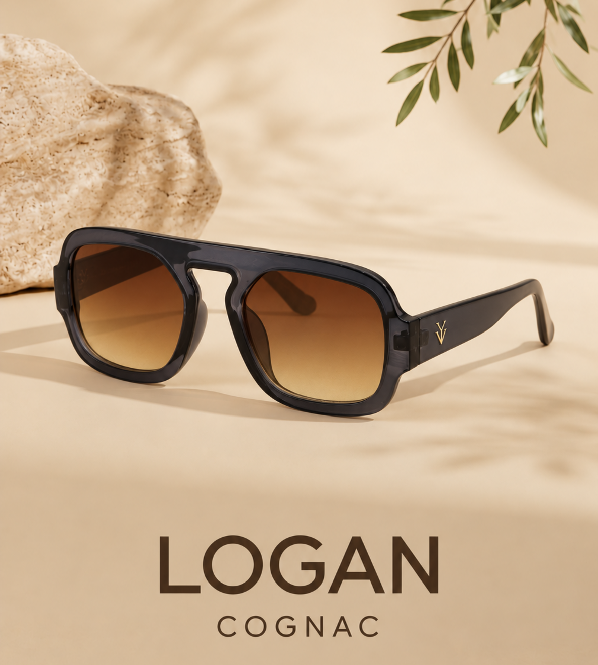 LOGAN Sunglasses Color Cognac