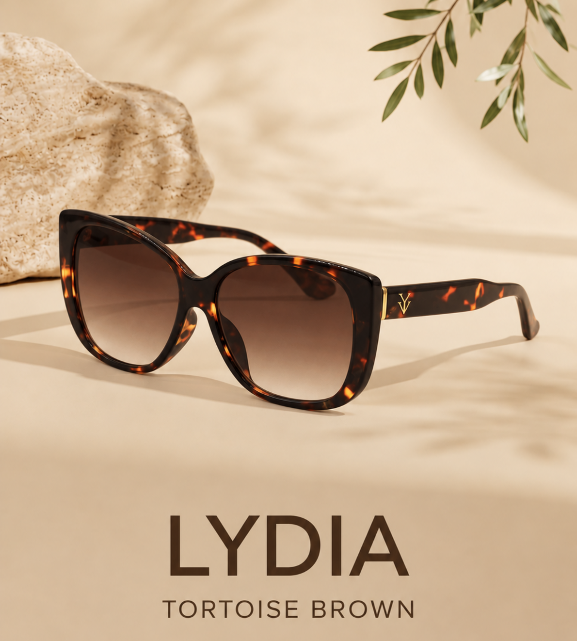 LYDIA Sunglasses Color Tortoise Brown