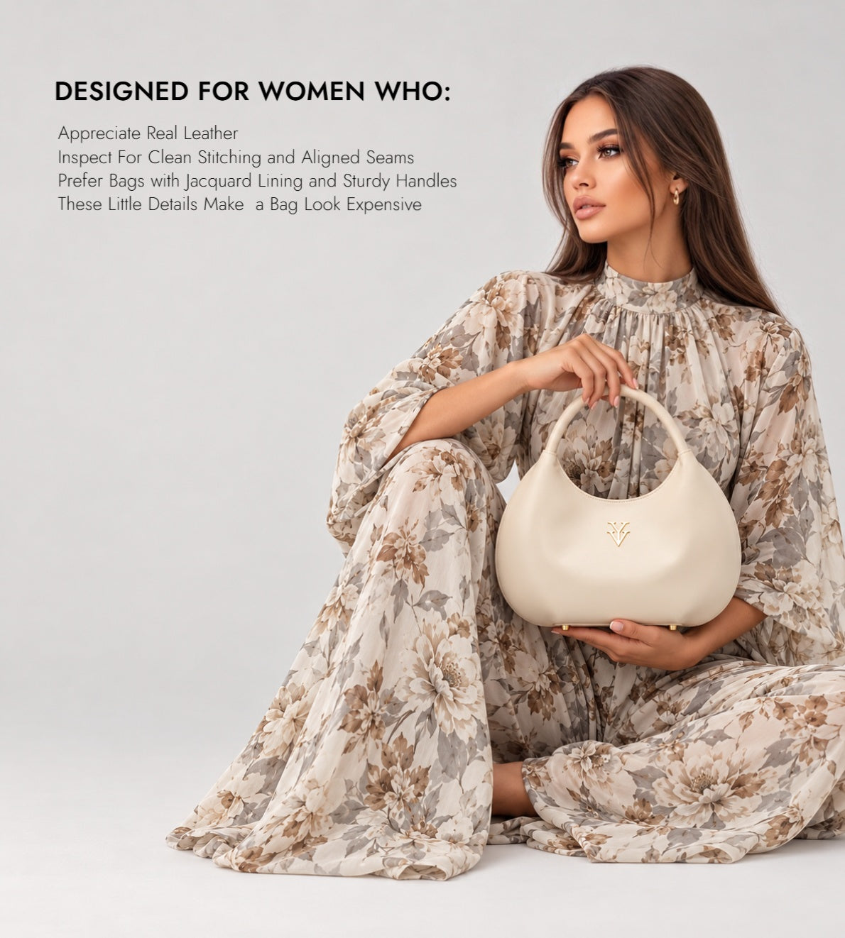 OLINA Genuine Leather Handbag
