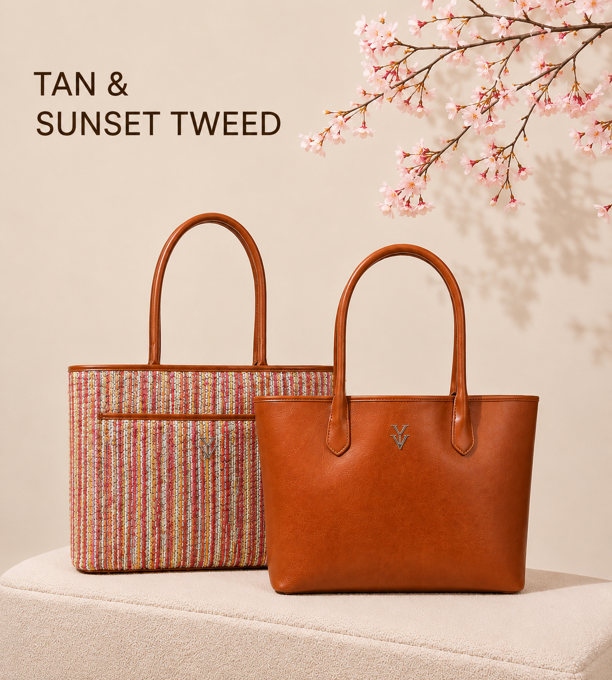 TOSCA Genuine Leather Reversible Handbag