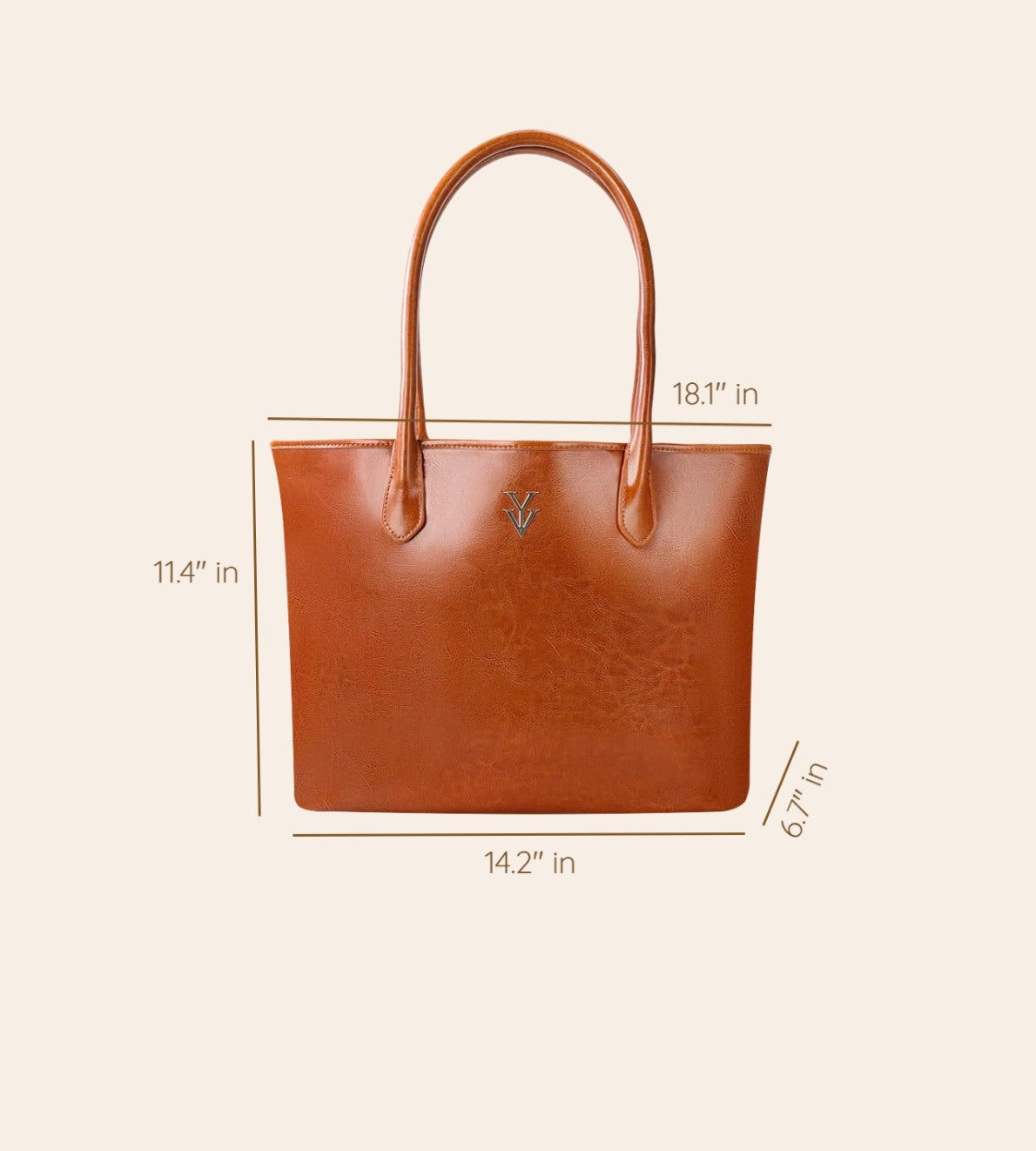 TOSCA Genuine Leather Reversible Handbag