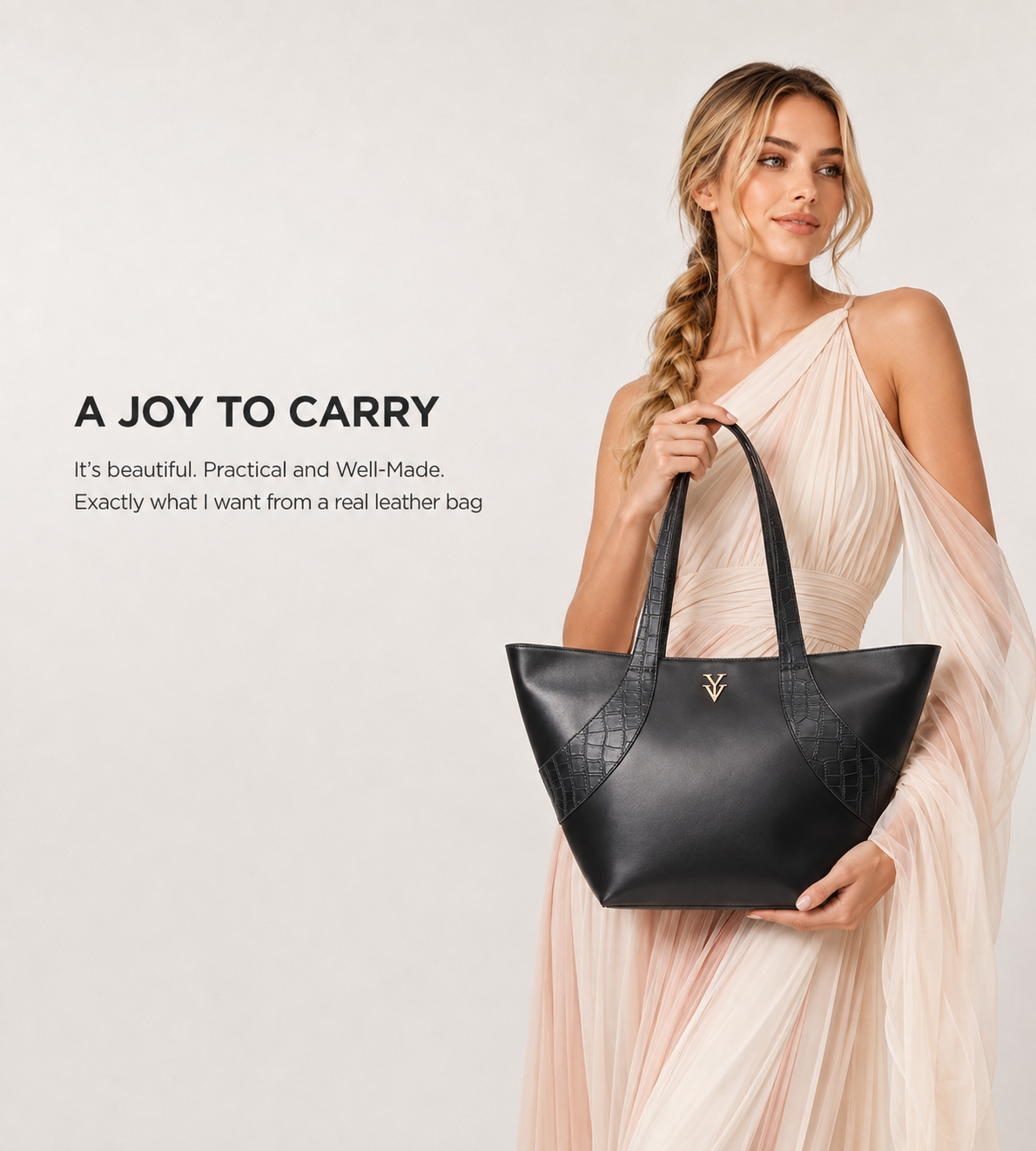 GILMA Black Color Handbag