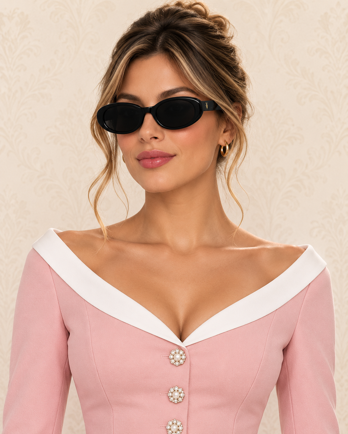 MONICA Sunglasses Color Black