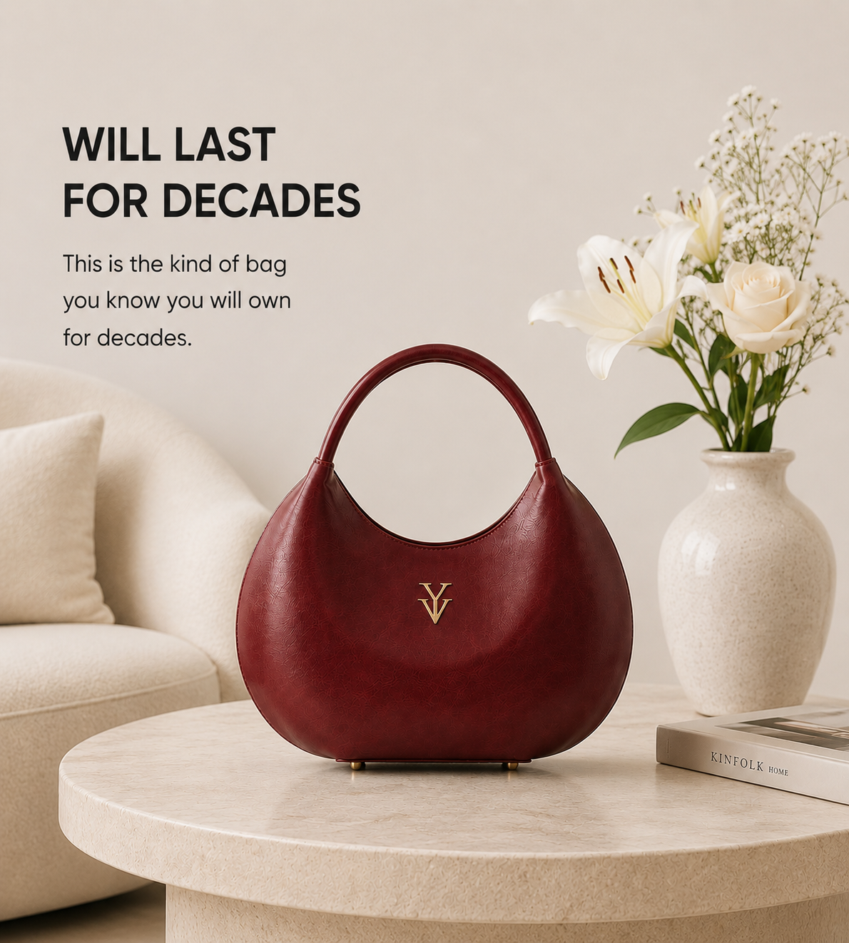 OLINA Genuine Leather Handbag