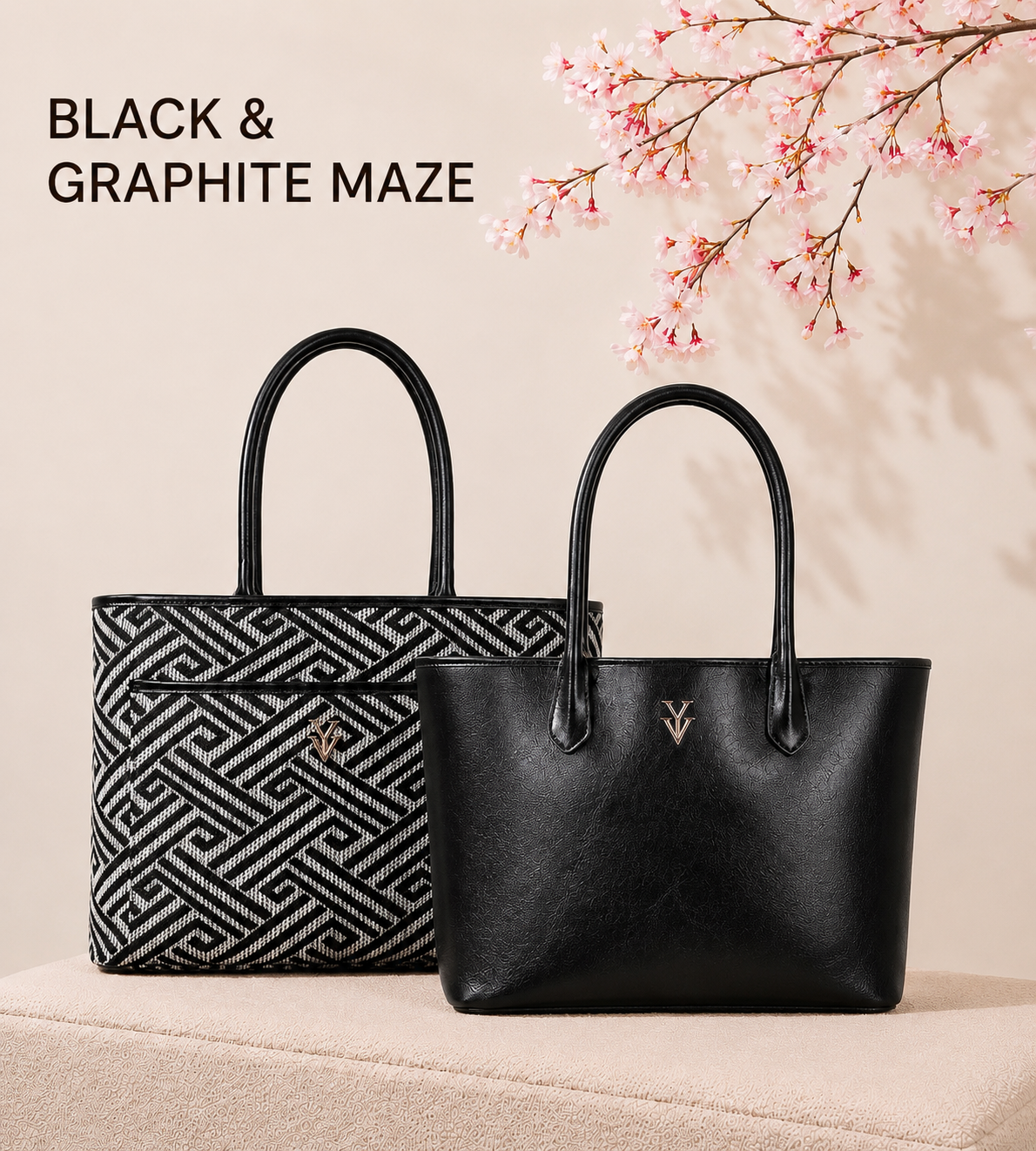TOSCA Genuine Leather Reversible Handbag